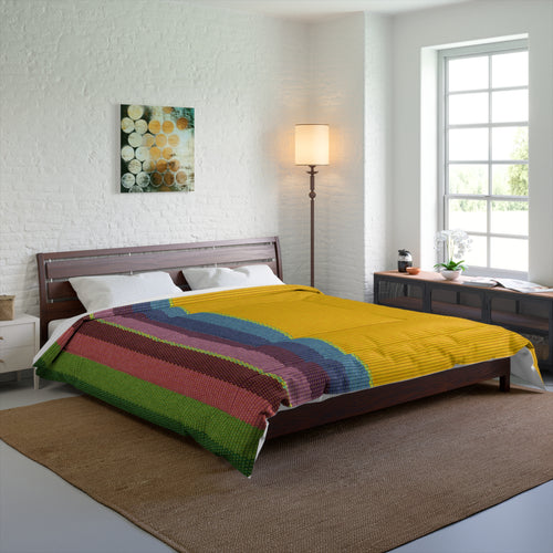 Inti - Cozy Stripe Comforter - Dreamy Nights with Warmth