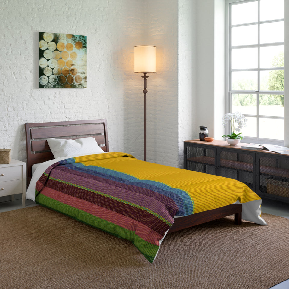 Inti - Cozy Stripe Comforter - Dreamy Nights with Warmth