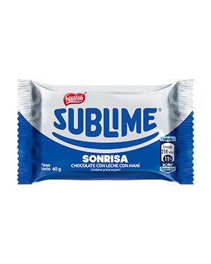Sublime chocolate smile 40 grs - box 20 und